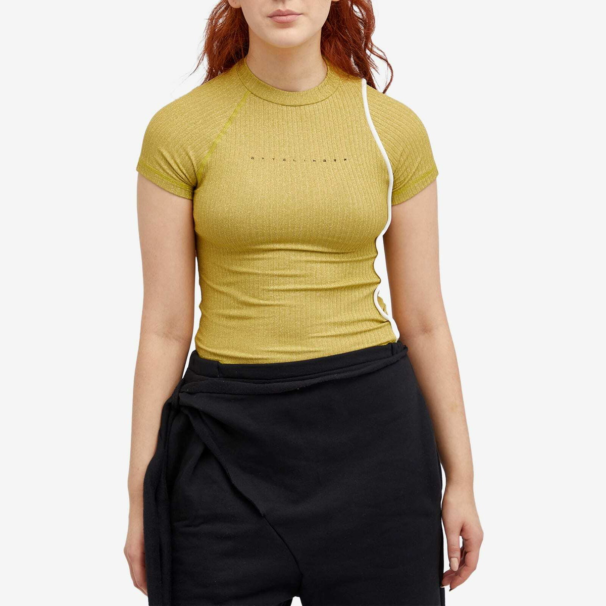 Ottolinger Women's Lurex T-Shirt in Gold
