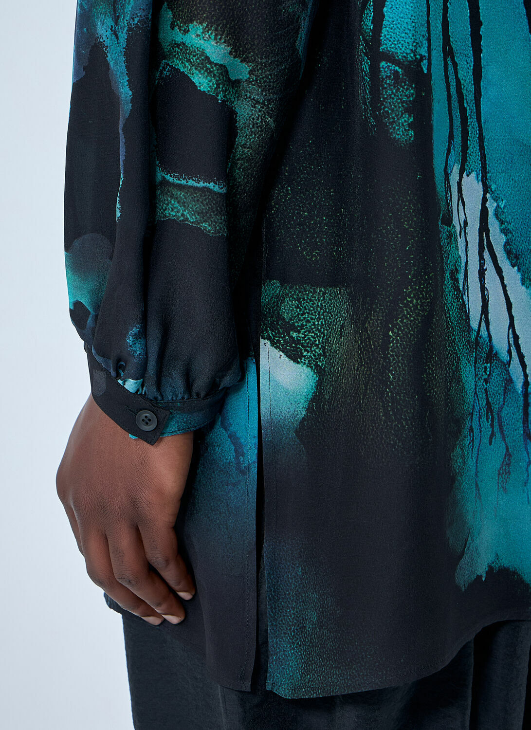 Yohji Yamamoto Sea Prink Silk Shirt