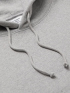 VETEMENTS - Oversized Logo-Print Cotton-Blend Jersey Hoodie - Gray