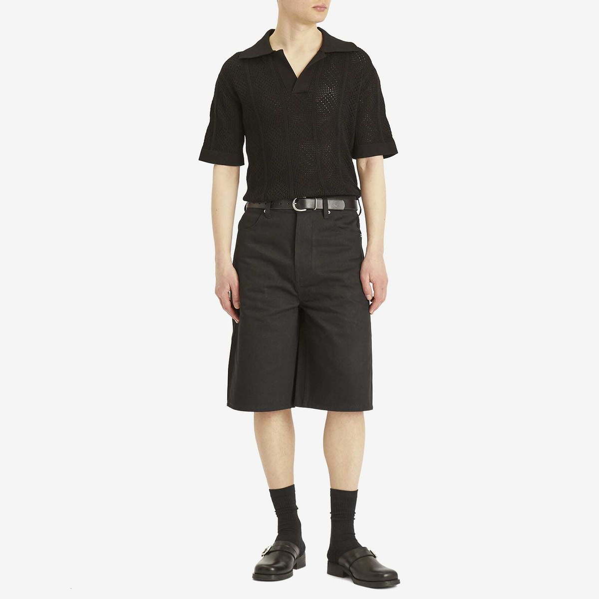 Jil Sander Men's Denim Shorts in Black Jil Sander