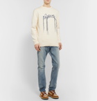 Loewe - Logo-Embroidered Cotton Sweater - Neutrals