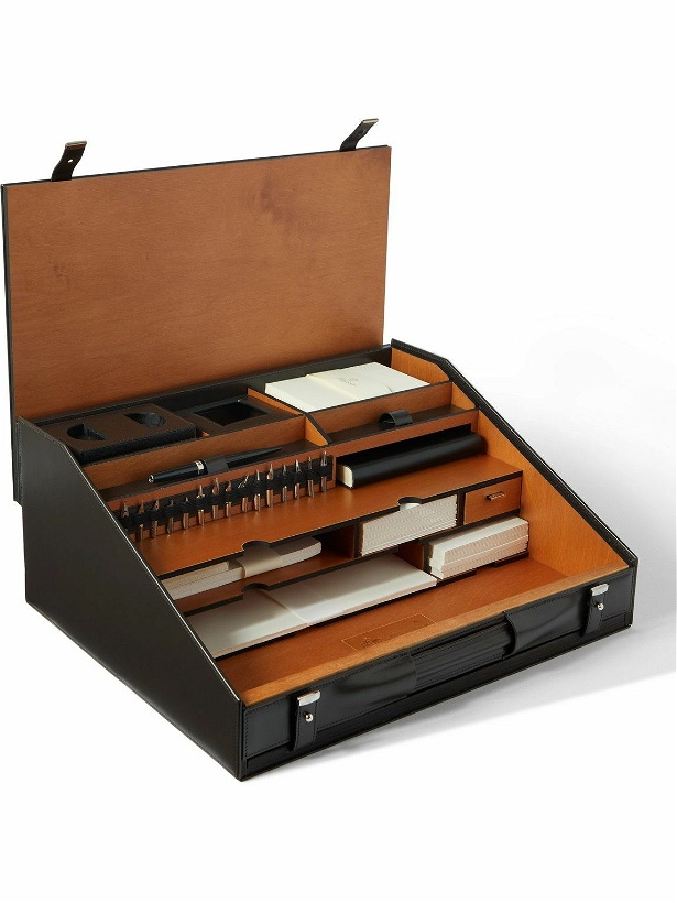 Photo: Pineider - Leather and Plywood Travel Desk Set