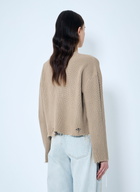 MM6 Maison Margiela Distressed Knit Sweater
