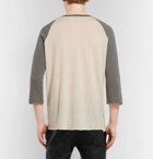 Saint Laurent - Logo-Print Cotton-Jersey T-Shirt - Men - Gray