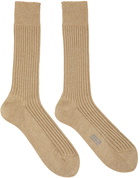 TOM FORD Brown Rib Socks