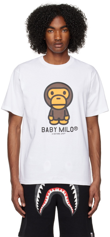 Photo: BAPE White Baby Milo T-Shirt