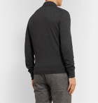 TOM FORD - Slim-Fit Wool Polo Shirt - Gray