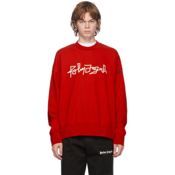 Photo: Palm Angels Red Desert Logo Sweatshirt