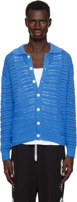 Photo: Dunst Blue Open Collared Cardigan