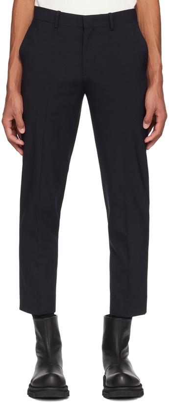 Photo: Solid Homme Navy Straight Trousers