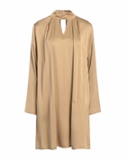 Manila Grace Womens Mini dress Camel
