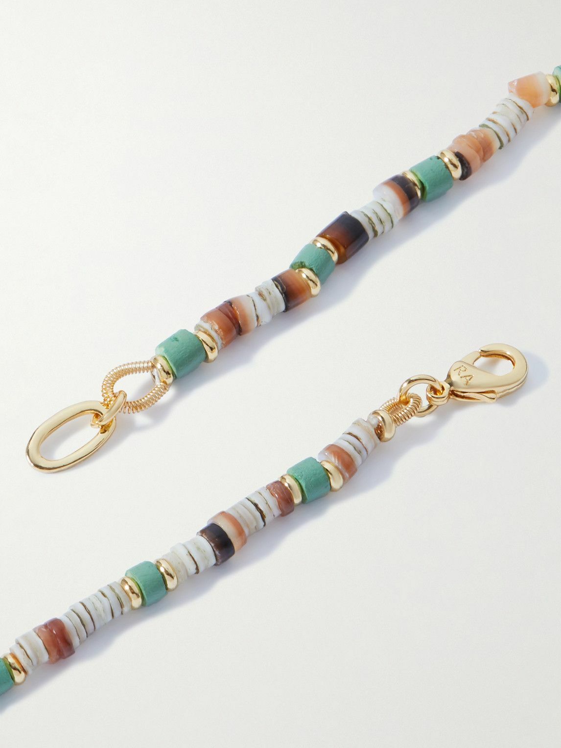 Roxanne Assoulin - Shell, Enamel and Gold-Tone Beaded Necklace