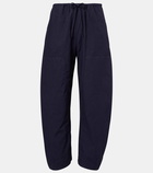 Leset Kyoto cotton wide-leg pants