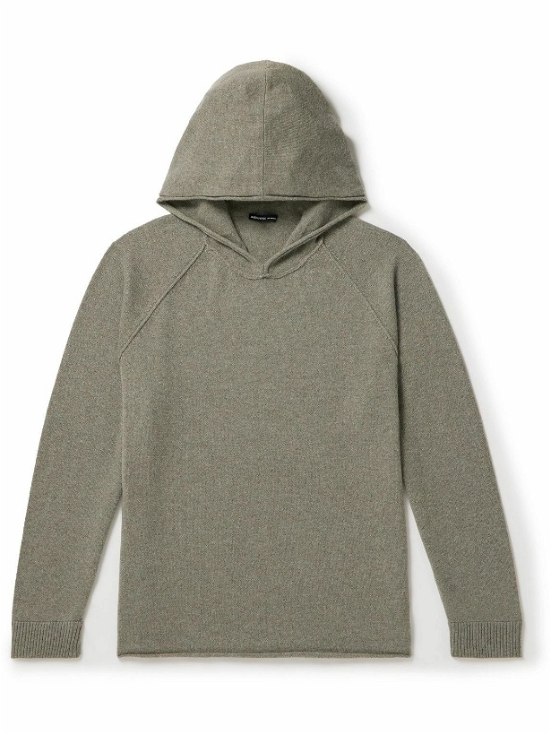 Photo: James Perse - Recycled-Cashmere Hoodie - Green
