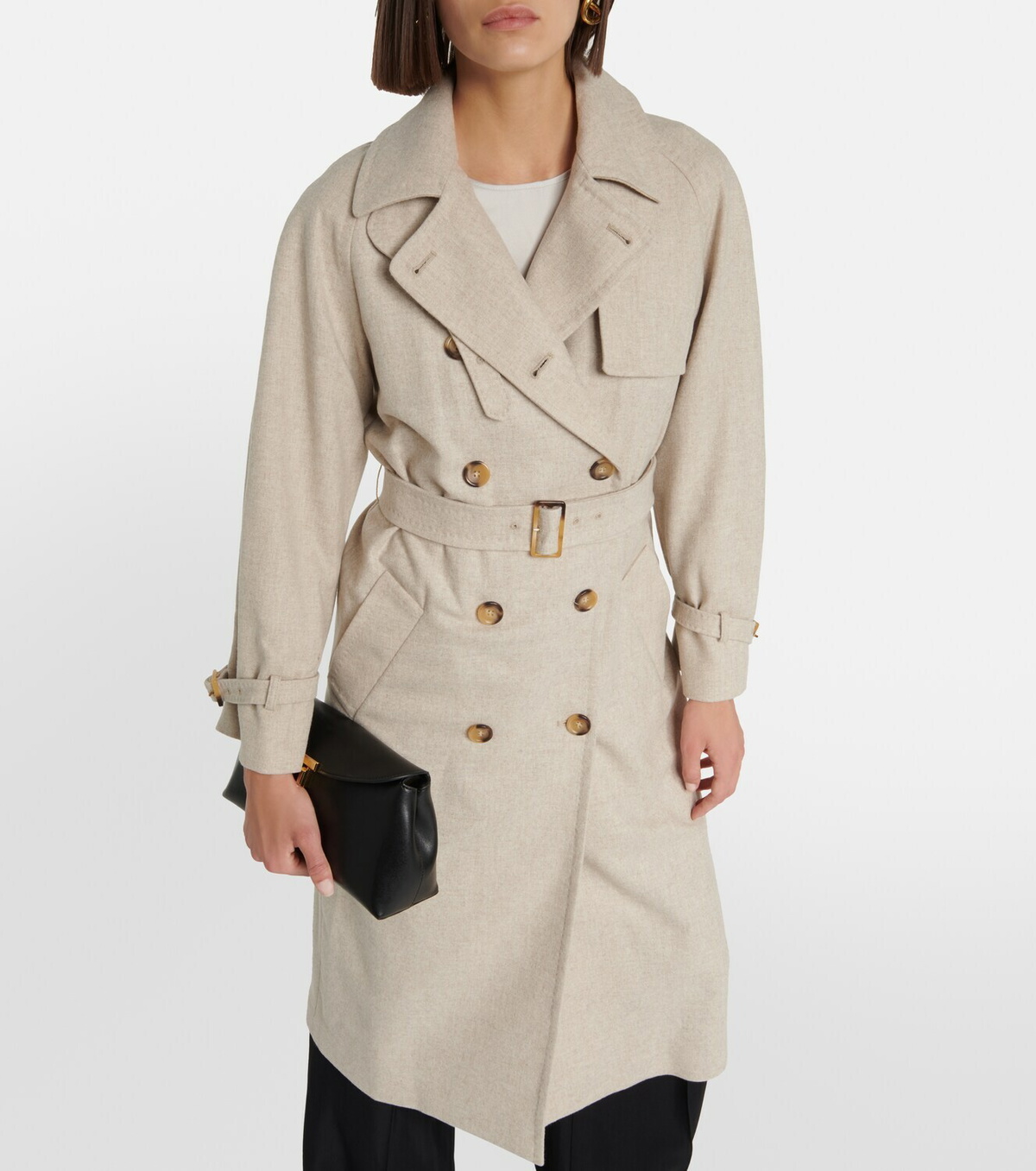 Max Mara Murena alpaca, cashmere, and camel trench coat Max Mara