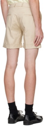 Ernest W. Baker SSENSE Exclusive Beige Cuffed Shorts