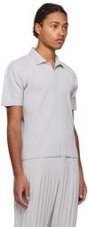 HOMME PLISSÉ ISSEY MIYAKE Gray Basics Polo