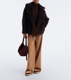 Bogner Chamonix suede and shearling snow boots