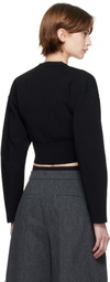 WARDROBE.NYC Black Matte Cardigan