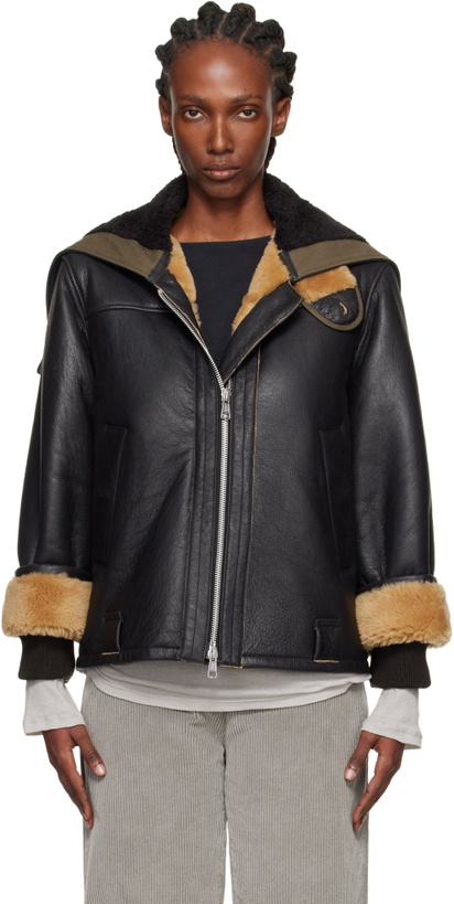 Photo: OUR LEGACY Black Blizzard Leather Jacket