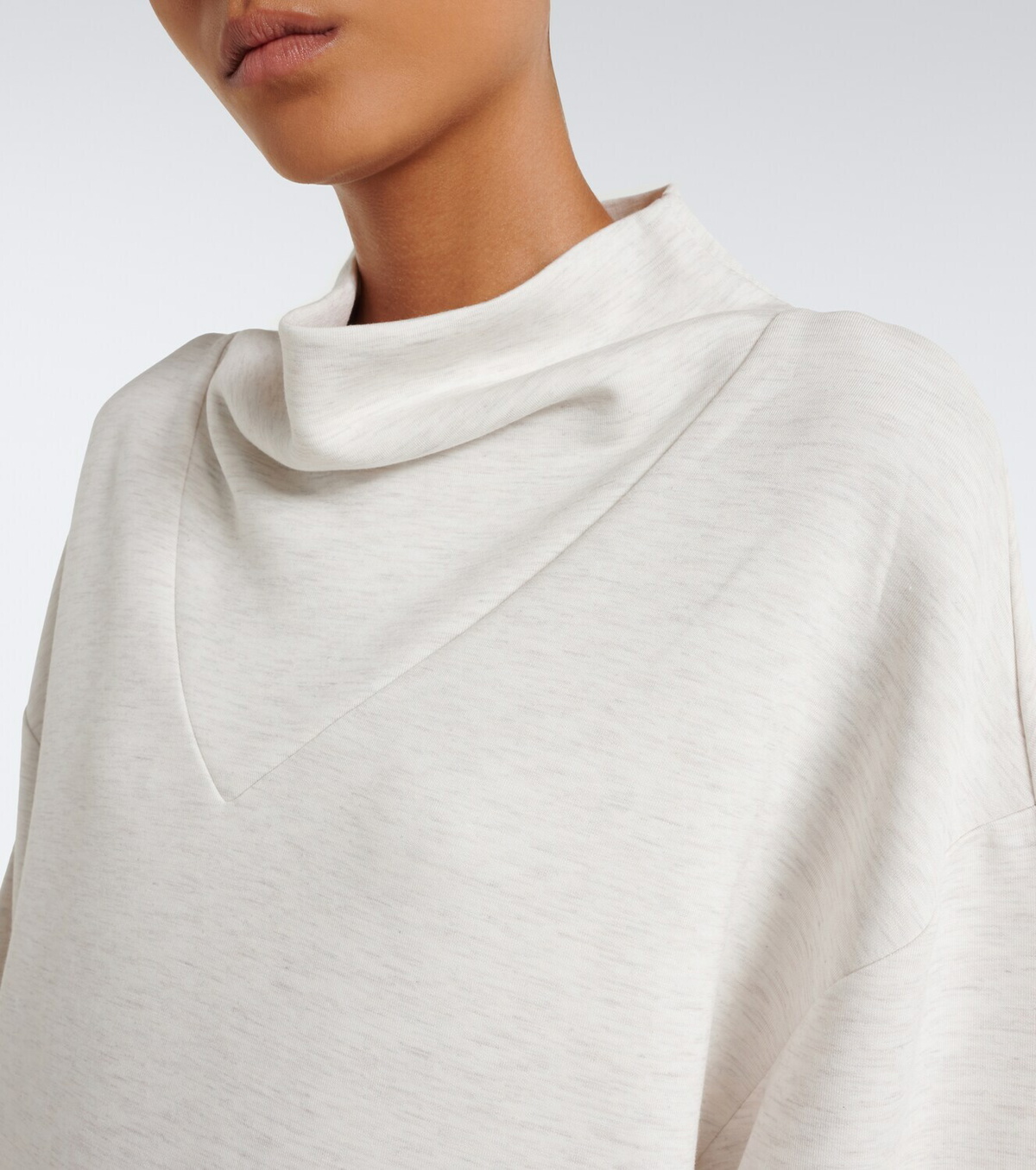 Varley Betsy draped jersey sweatshirt