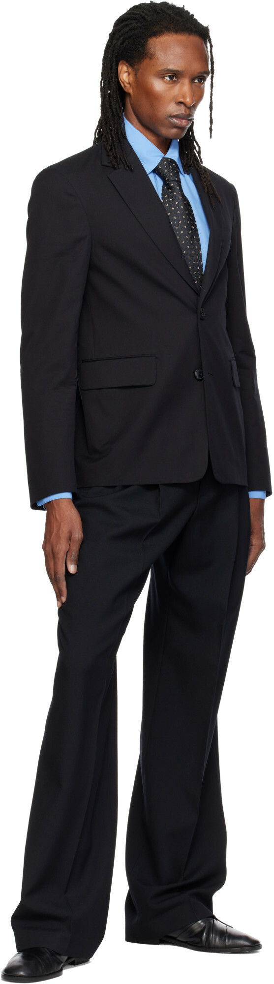 Sunflower Black Silk Tie