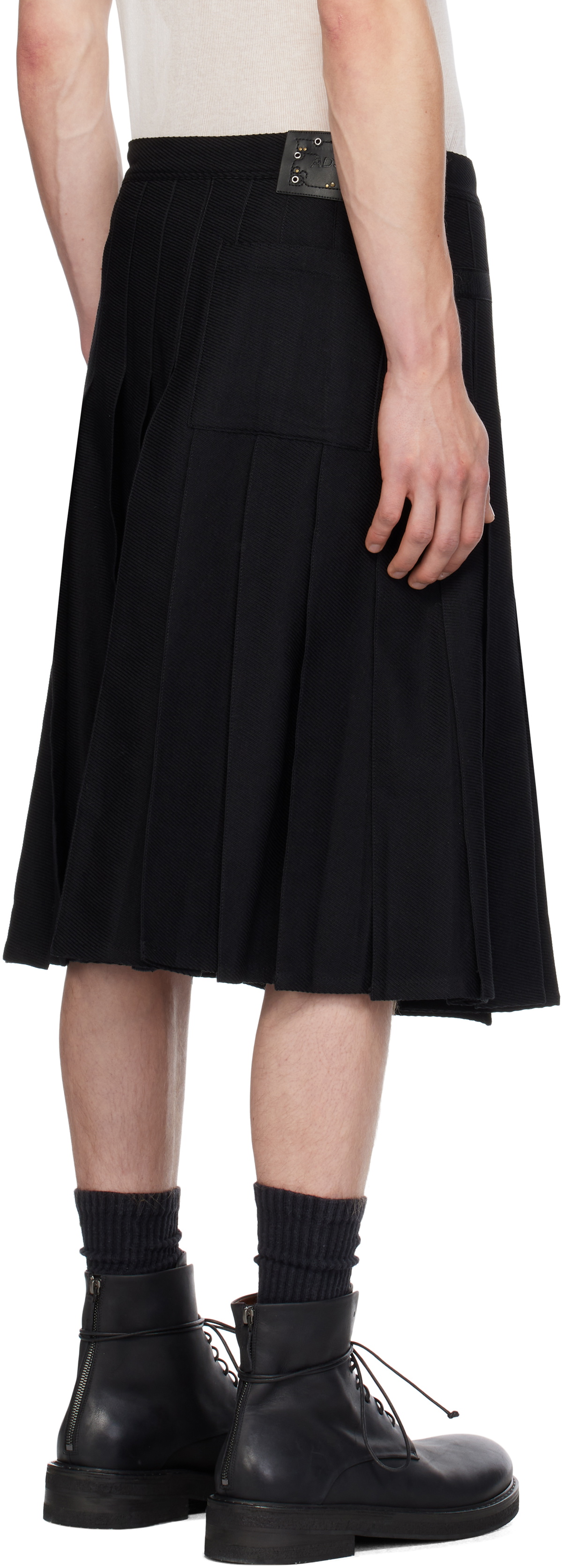 Andersson Bell Black Kilt Skirt