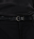 Saint Laurent - Croissant De Lune leather belt