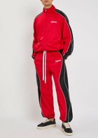 Nahmias Ollie Logo Panelled Jersey Track Pants Red