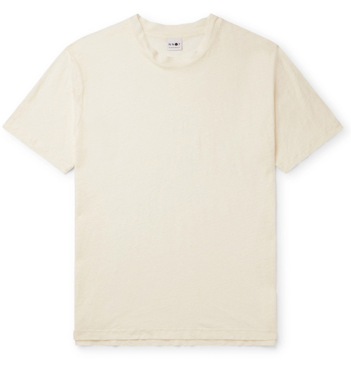 Photo: NN07 - Dylan Slub Linen T-Shirt - Neutrals