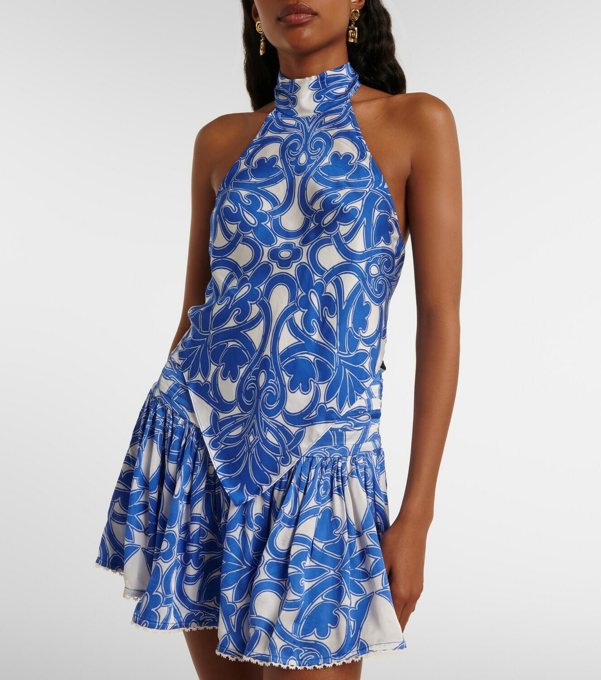 Poupette St Barth Guilia printed halterneck top
