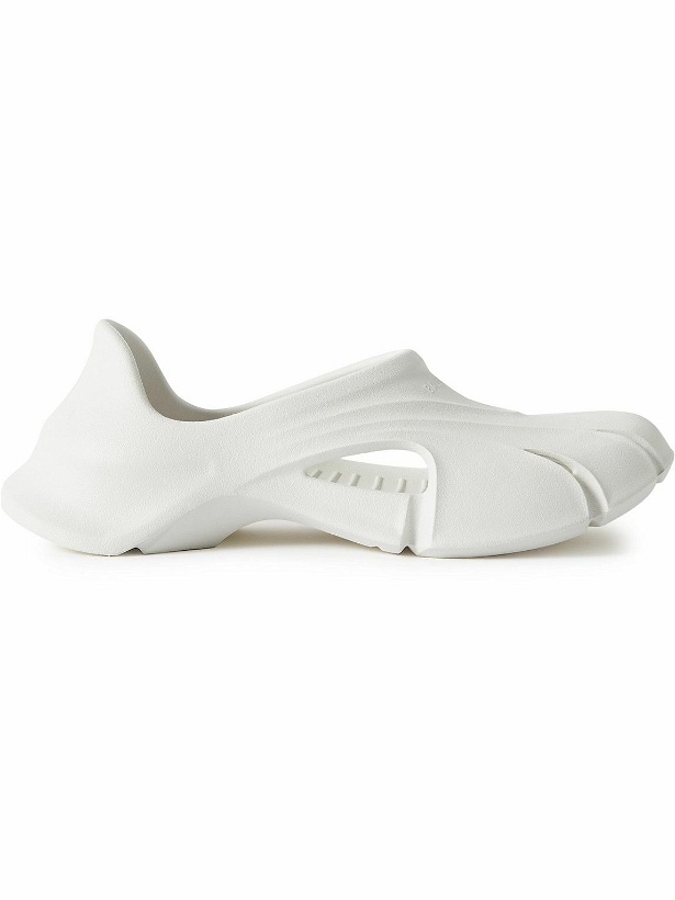 Photo: Balenciaga - Mold Closed Rubber Sandals - White