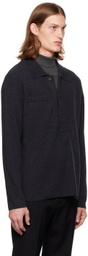 Joseph Gray Soft Wool Polo
