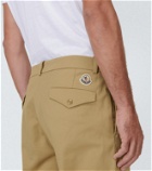Moncler Cotton-blend straight pants