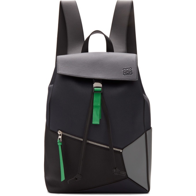 Photo: Loewe Grey and Blue Puzzle Backpack