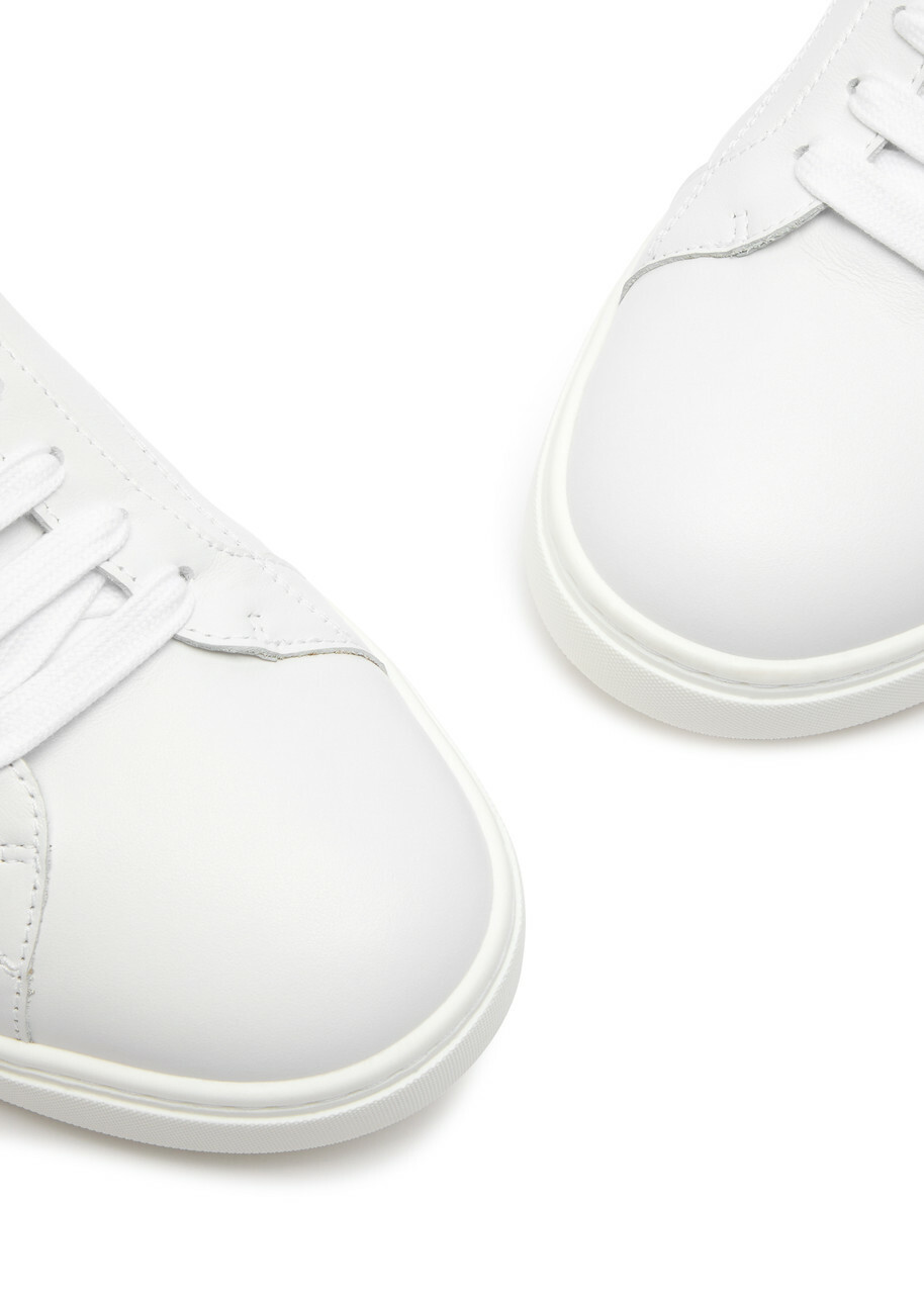 Lanvin DDB0 Leather Sneakers White And Black
