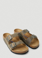 Arizona Two Strap Sandals in Khaki