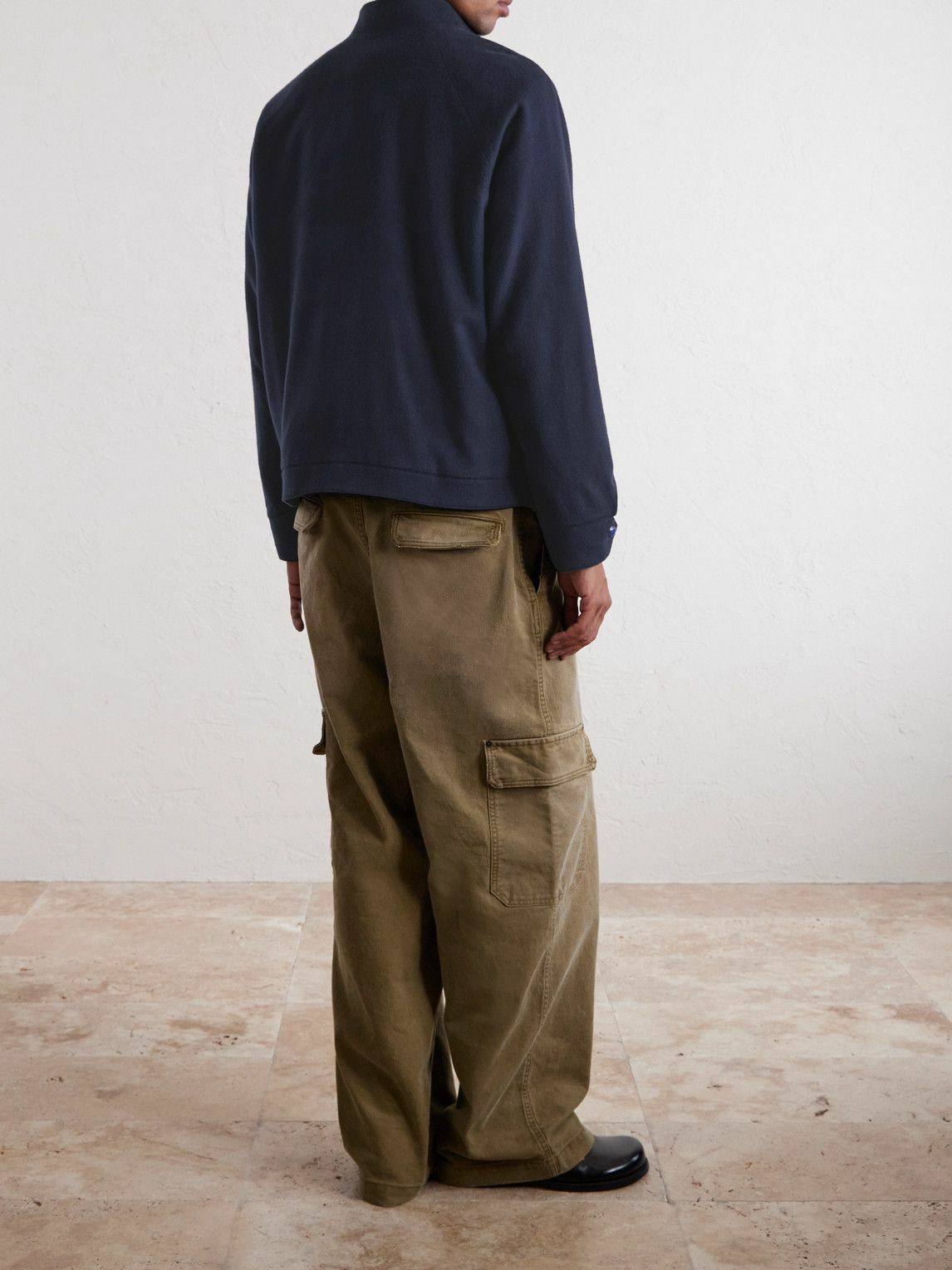 God's True Cashmere - Brushed-Cashmere Blouson Jacket - Blue
