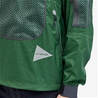 and wander Men's Breathable Ripstop Pullover Jacket in Green