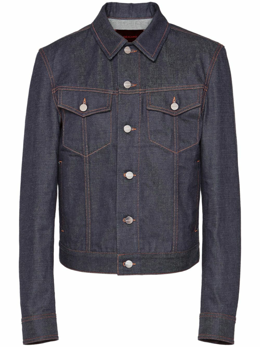 Ferragamo Blue Stonewashed Denim Jacket Salvatore Ferragamo