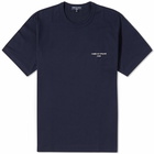 Comme Des Garçons Homme Men's Chest Logo T-Shirt in Navy