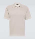 Giorgio Armani Cotton and cashmere polo shirt