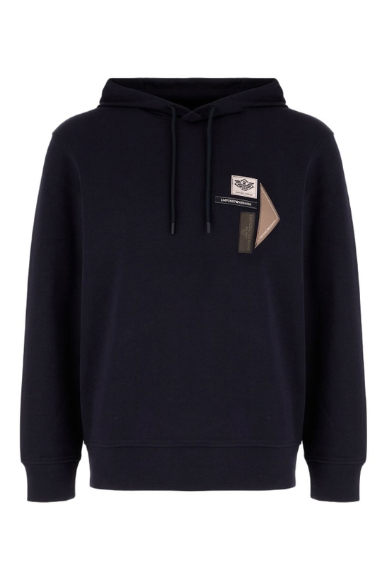 Photo: Emporio Armani Black Cotton Blend Sweatshirt