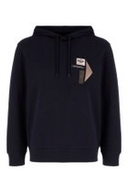 Emporio Armani Black Cotton Blend Sweatshirt