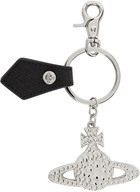 Vivienne Westwood Silver Debbie Hammered Orb Keychain