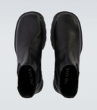 Prada Chelsea leather ankle boots