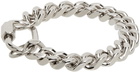 IN GOLD WE TRUST PARIS Silver Curb Chain Bracelet