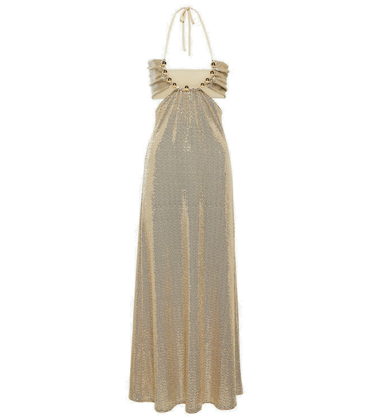パーティードレス Dodo Bar Or DBO10097 DARK GOLD Dresses llic Dodo Bar Or Metallic Optic Black Gold High Collar Cocktail
