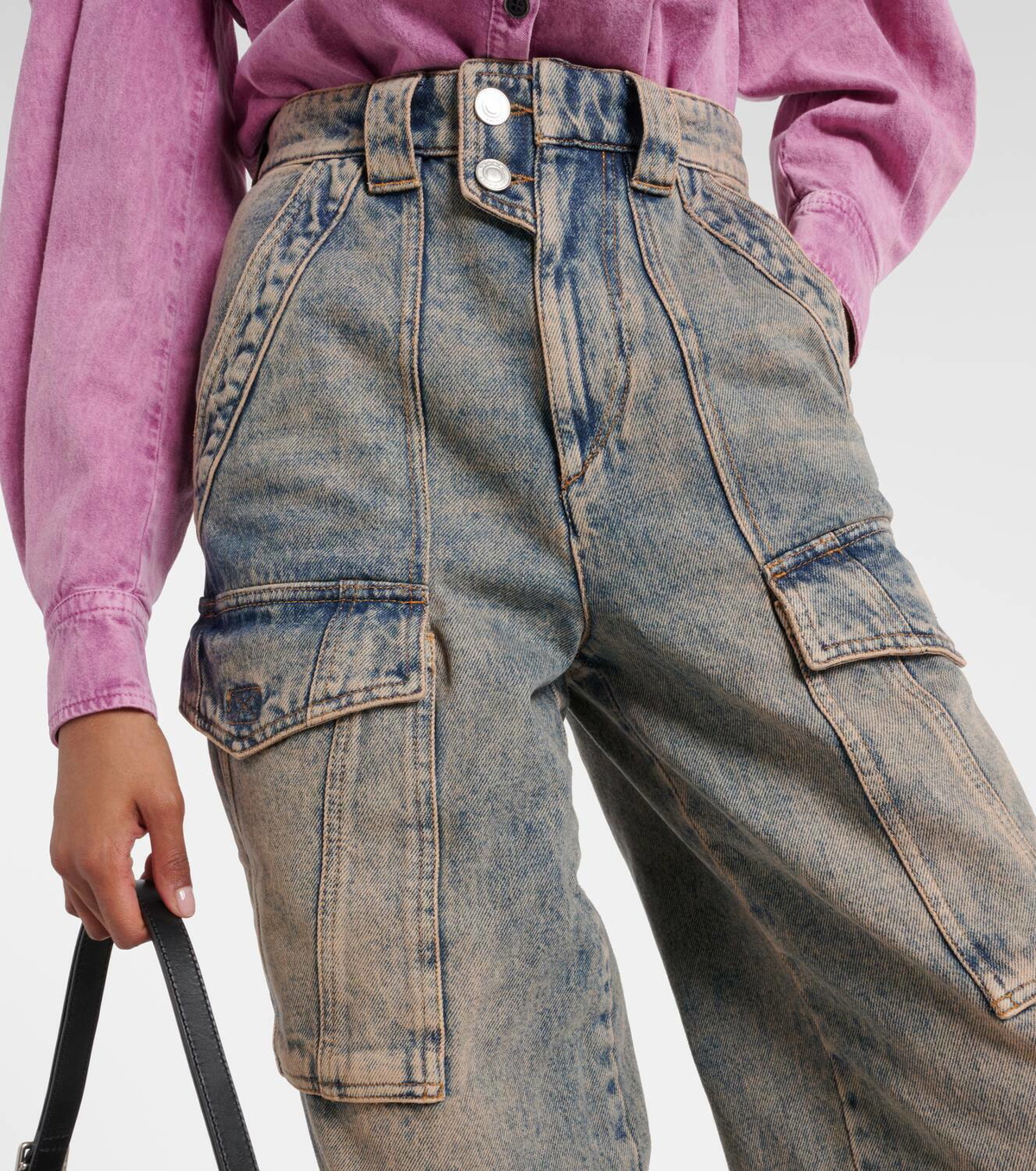 Marant Etoile Heilani mid-rise cargo jeans Isabel Marant Etoile