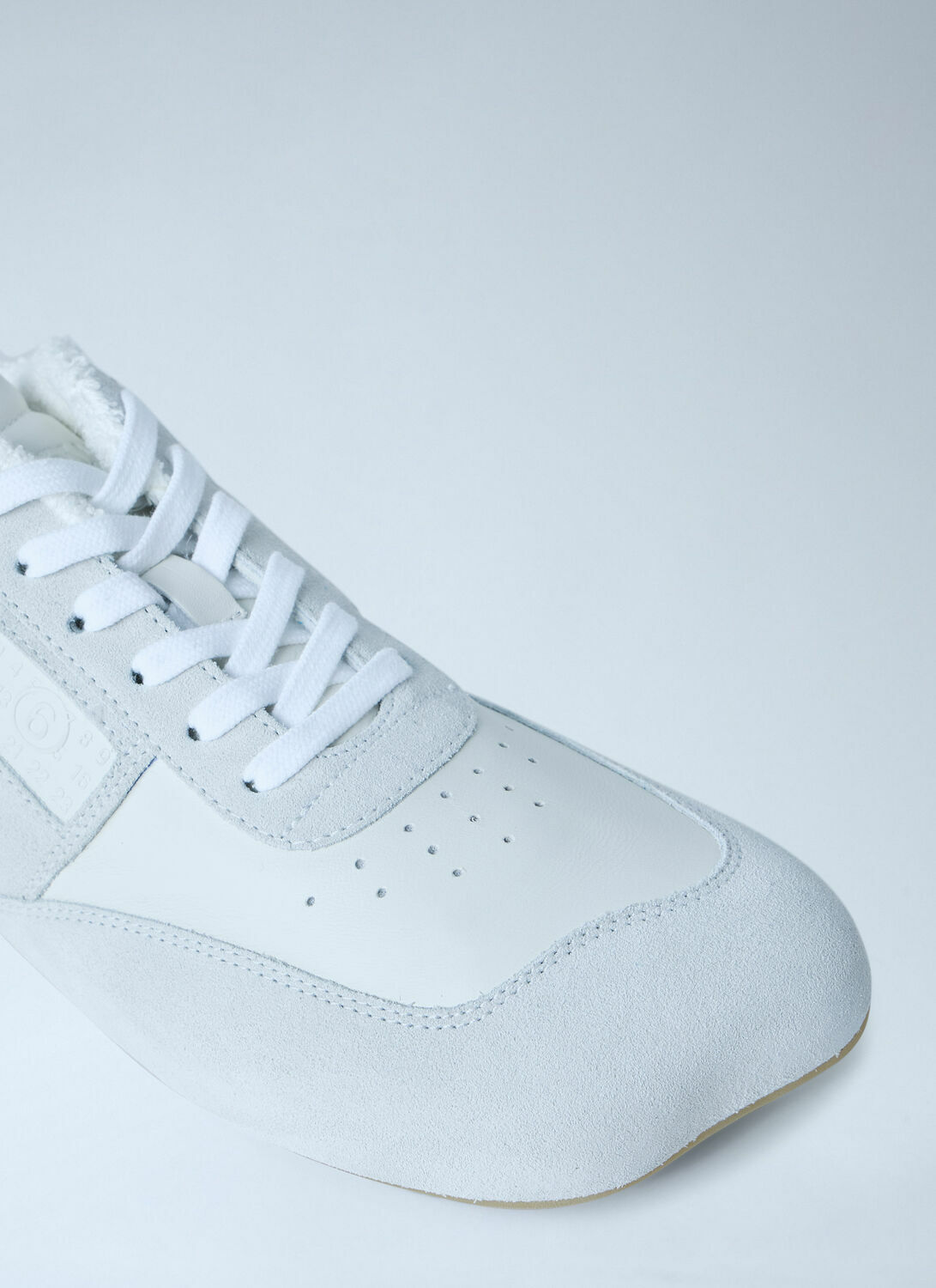 MM6 Maison Margiela Suede and Leather Low-Top Sneakers